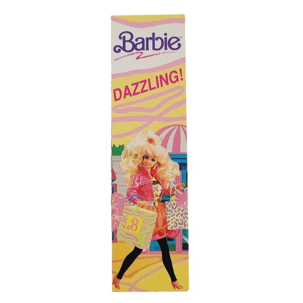 Vintage 90s Dazzling Barbie Bookmark Shopping Spree 80s doll 1990 Antioch Z-575